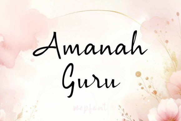 Amanah Guru: The Font That Elevates Your Campaigns