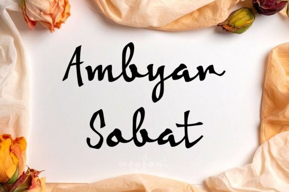 Ambyar Sobat: A Script Font for Branding Projects