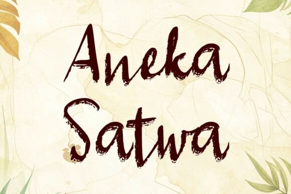 Aneka Satwa: A Script Font for Dynamic Web Design