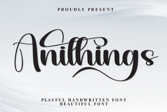 Anithings: A Script Font for Editorial Design and Creative Expression