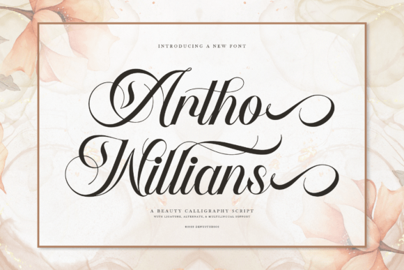 Artho Willians: A Script Font for Digital Design