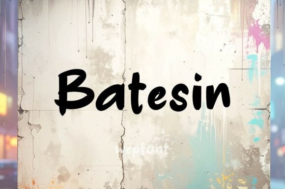 Batesin: A Vibrant Script Font for Editorial Expression
