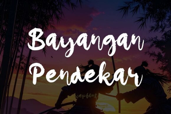 Bayangan Pendekar: A Font That Breathes Life Into Your Creations