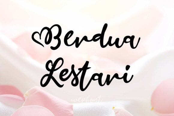Bendua Lestari: A Script Font for Digital Design