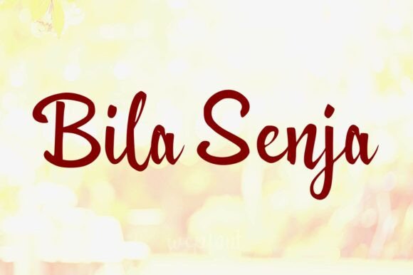 Bila Senja: A Font That Adds Grace to Your Brand