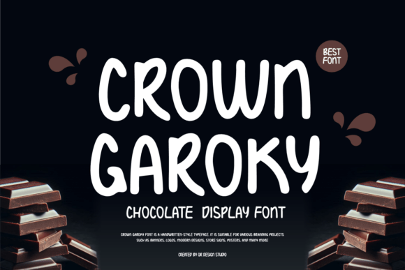 Crown Garoky: A Handwritten Font for Editorial Expression