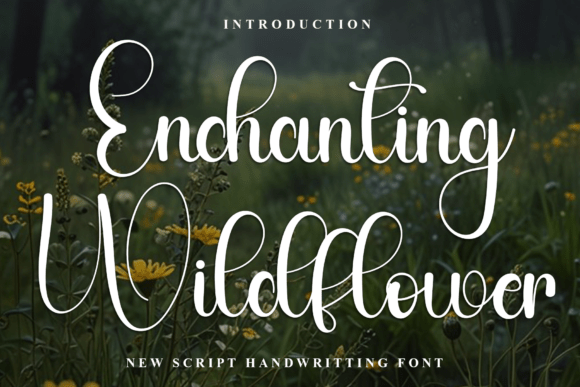 Enchanting Wildflower: A Script Font for Holiday Magic