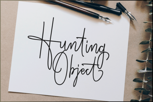 Hunting Object: A Font That Breathes Life into Your Handmade Creations