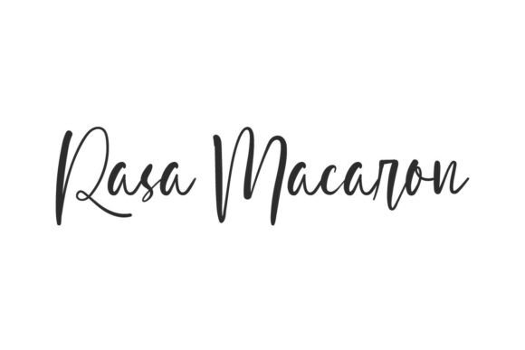 Rasa Macaron: A Script Font for Editorial Elegance