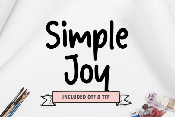 Simple Joy: A Script Font for Crafters and Product Creators