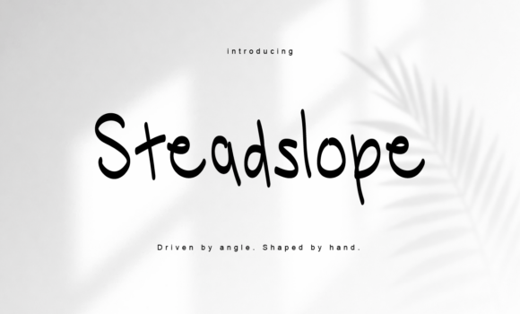 Steadslope: The Font That Adds Rhythm to Your Craft