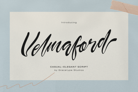 Velmaford: A Script Font for Editorial Elegance